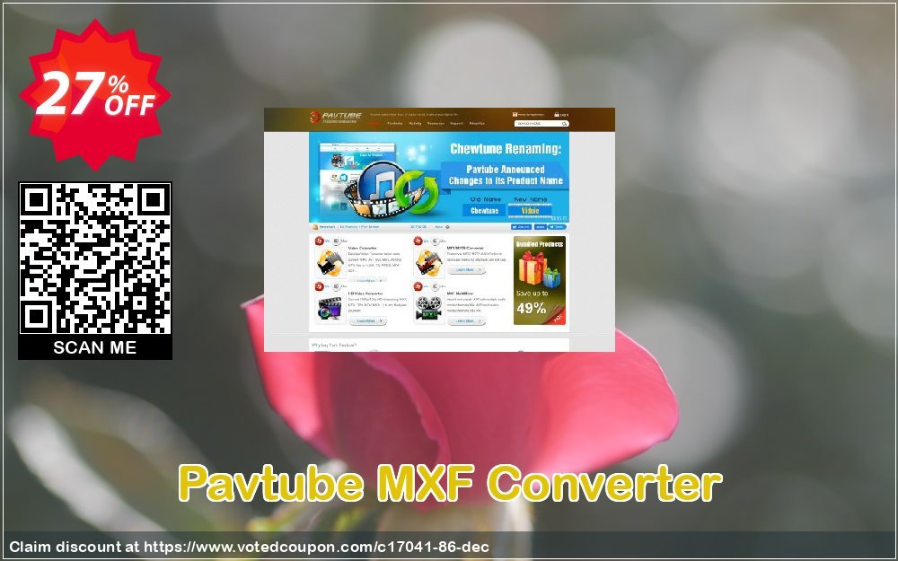Pavtube MXF Converter Coupon, discount Pavtube Studio discount coupon (17041). Promotion: Pavtube Studio coupon codes (17041)