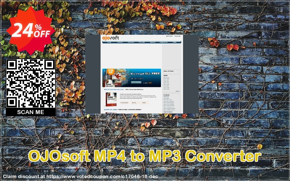 OJOsoft MP4 to MP3 Converter Coupon, discount OJOsoft promo codes (17046). Promotion: OJOsoft promotion (17046)