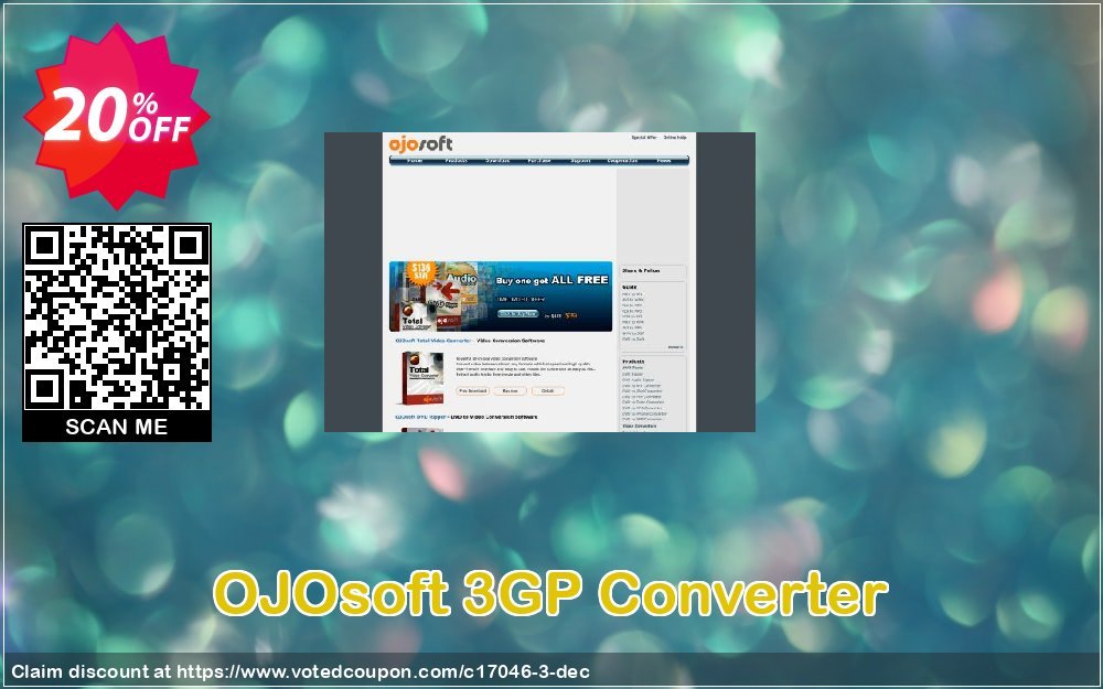 OJOsoft 3GP Converter Coupon, discount OJOsoft promo codes (17046). Promotion: OJOsoft promotion (17046)