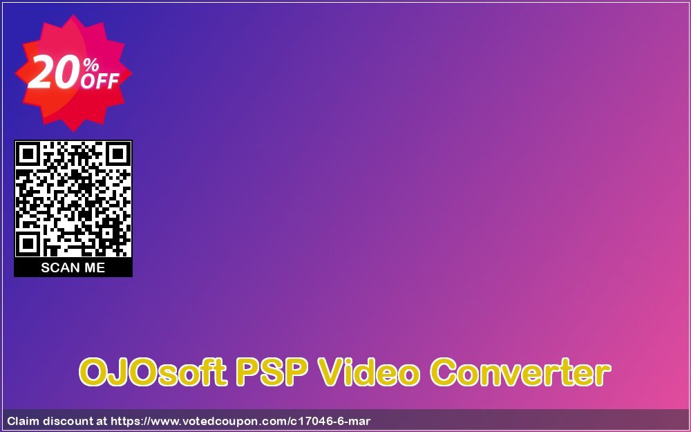 OJOsoft PSP Video Converter Coupon Code May 2024, 20% OFF - VotedCoupon