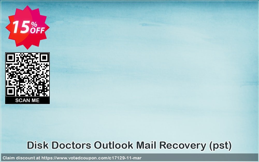 Disk Doctors Outlook Mail Recovery, pst  Coupon, discount Disk Doctor coupon (17129). Promotion: Moo Moo Special Coupon