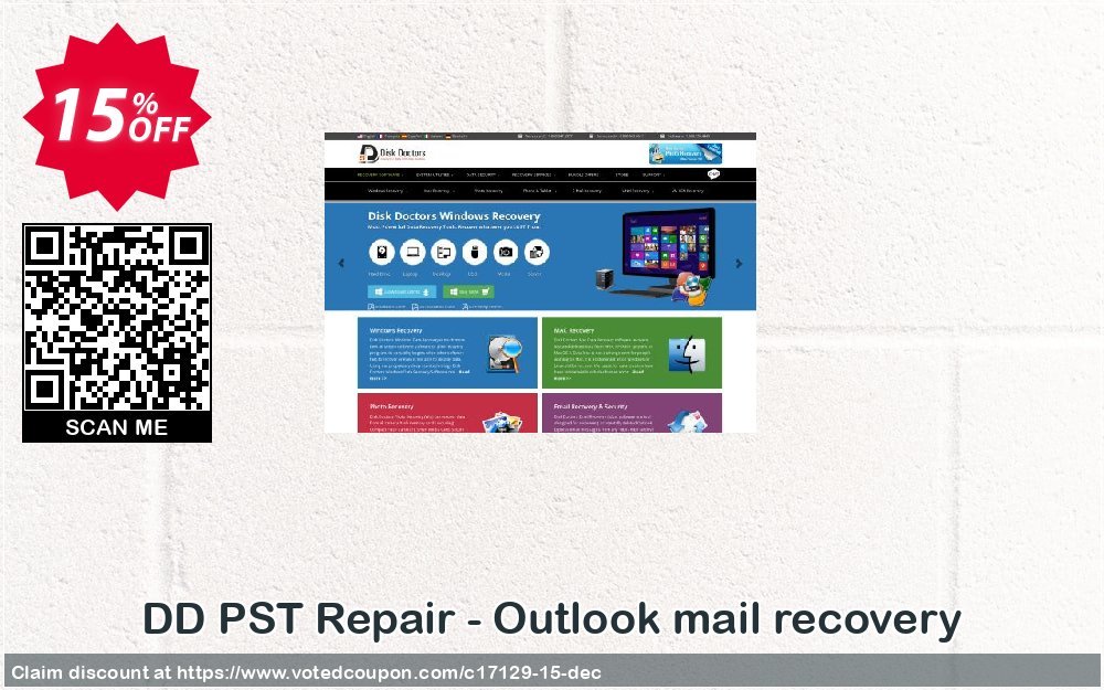 DD PST Repair - Outlook mail recovery Coupon, discount Disk Doctor coupon (17129). Promotion: Moo Moo Special Coupon