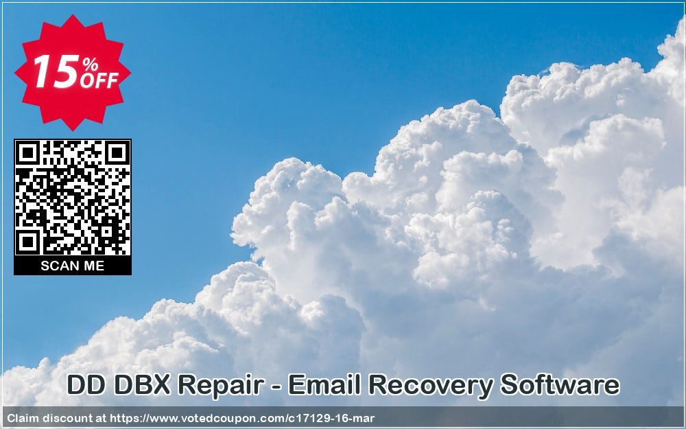 DD DBX Repair - Email Recovery Software Coupon, discount Disk Doctor coupon (17129). Promotion: Moo Moo Special Coupon