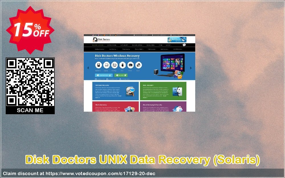 Get 15% OFF Disk Doctors UNIX Data Recovery, Solaris Coupon