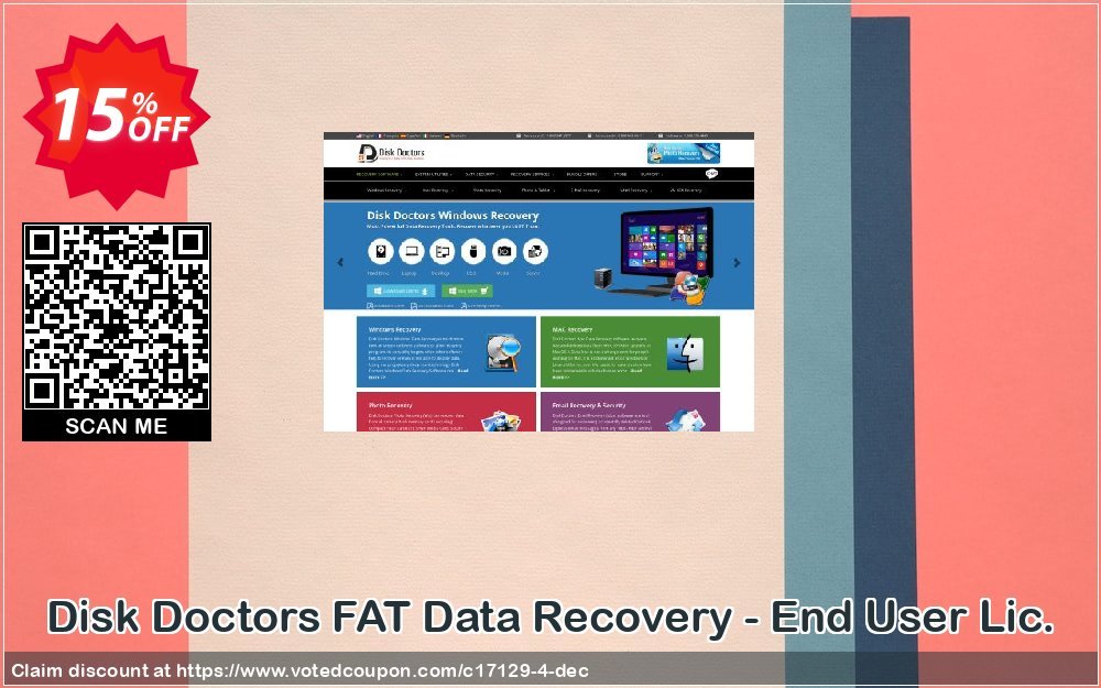 Disk Doctors FAT Data Recovery - End User Lic. Coupon, discount Disk Doctor coupon (17129). Promotion: Moo Moo Special Coupon