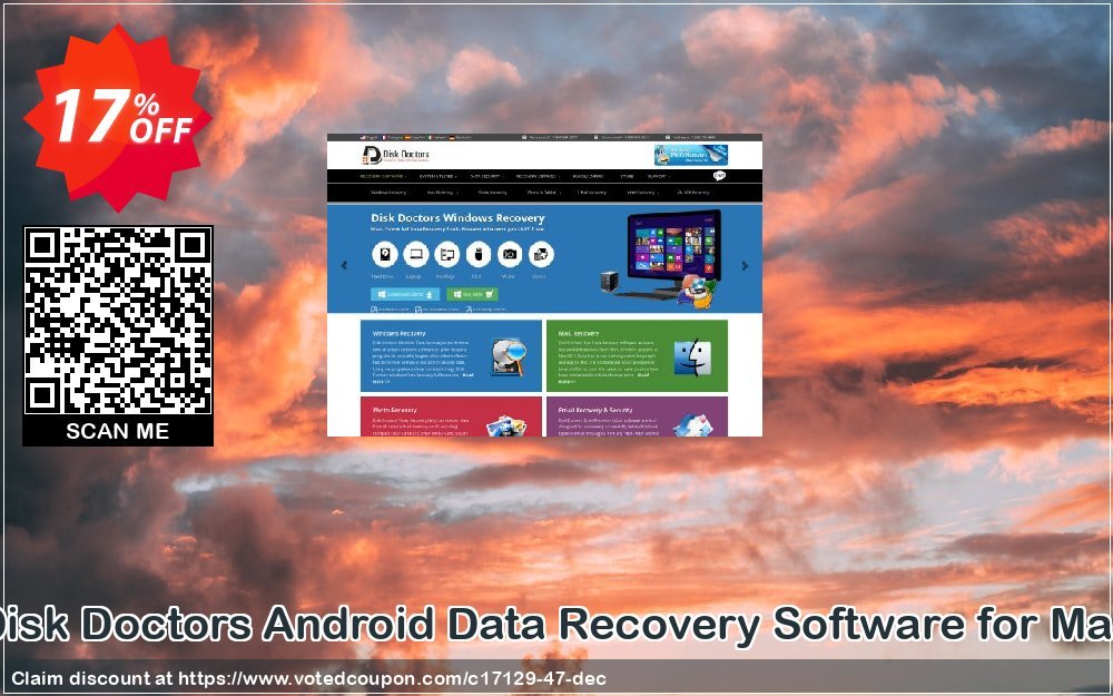 Disk Doctors Android Data Recovery Software for MAC Coupon, discount Disk Doctor coupon (17129). Promotion: Moo Moo Special Coupon