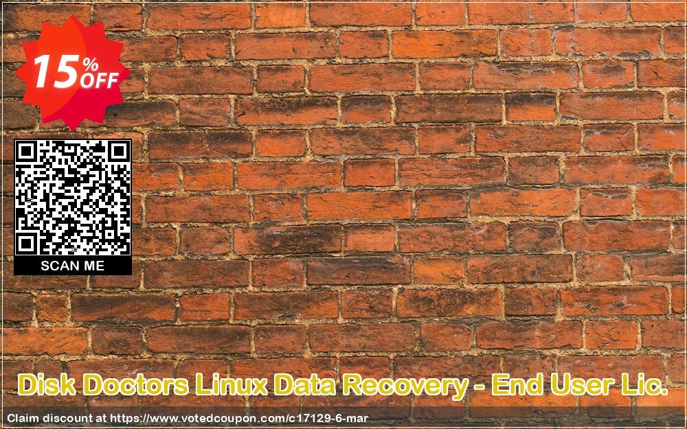 Disk Doctors Linux Data Recovery - End User Lic. Coupon, discount Disk Doctor coupon (17129). Promotion: Moo Moo Special Coupon