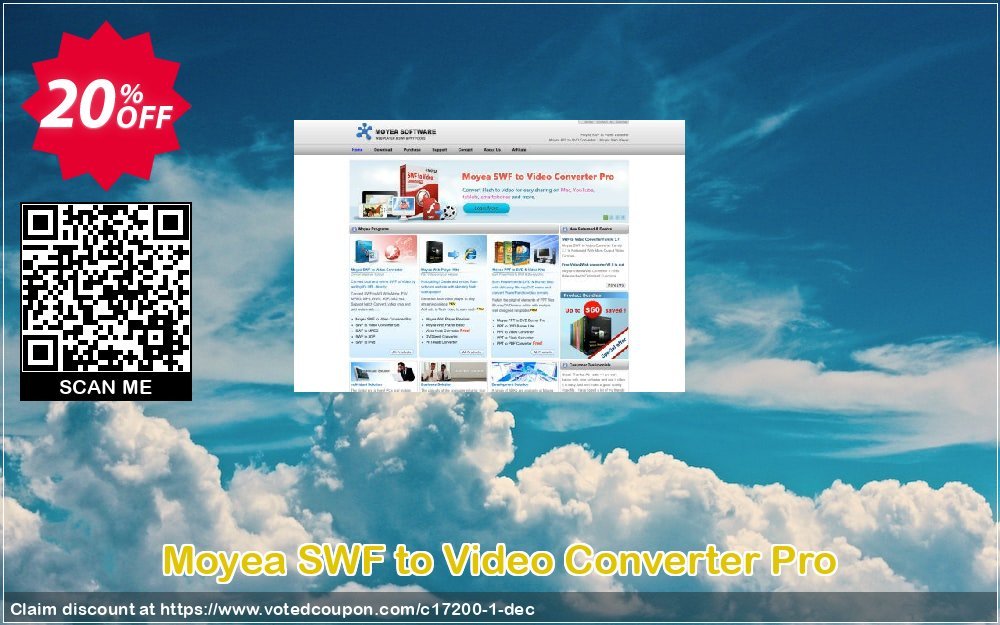 Moyea SWF to Video Converter Pro Coupon, discount Moyea coupon codes (17200). Promotion: Moyea software coupon (17200)