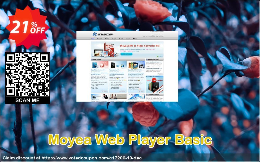 Moyea Web Player Basic Coupon, discount Moyea coupon codes (17200). Promotion: Moyea software coupon (17200)