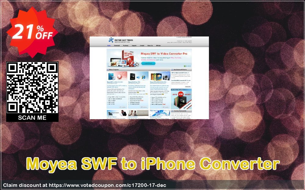 Moyea SWF to iPhone Converter Coupon, discount Moyea coupon codes (17200). Promotion: Moyea software coupon (17200)