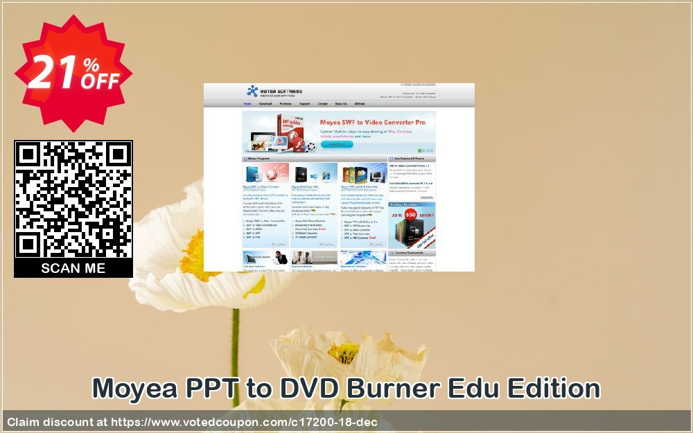 Moyea PPT to DVD Burner Edu Edition Coupon, discount Moyea coupon codes (17200). Promotion: Moyea software coupon (17200)