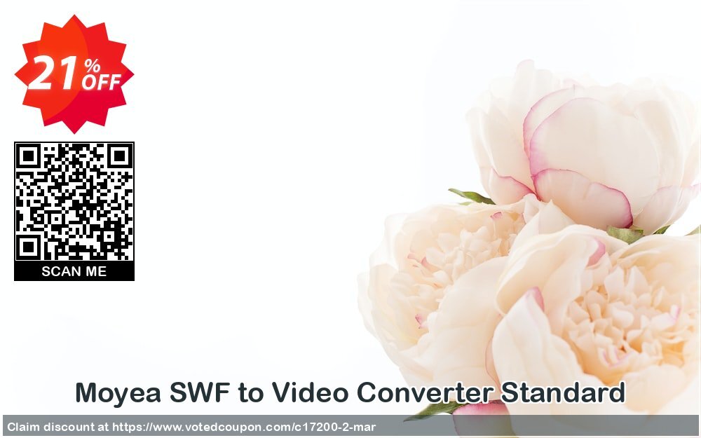 Moyea SWF to Video Converter Standard Coupon, discount Moyea coupon codes (17200). Promotion: Moyea software coupon (17200)