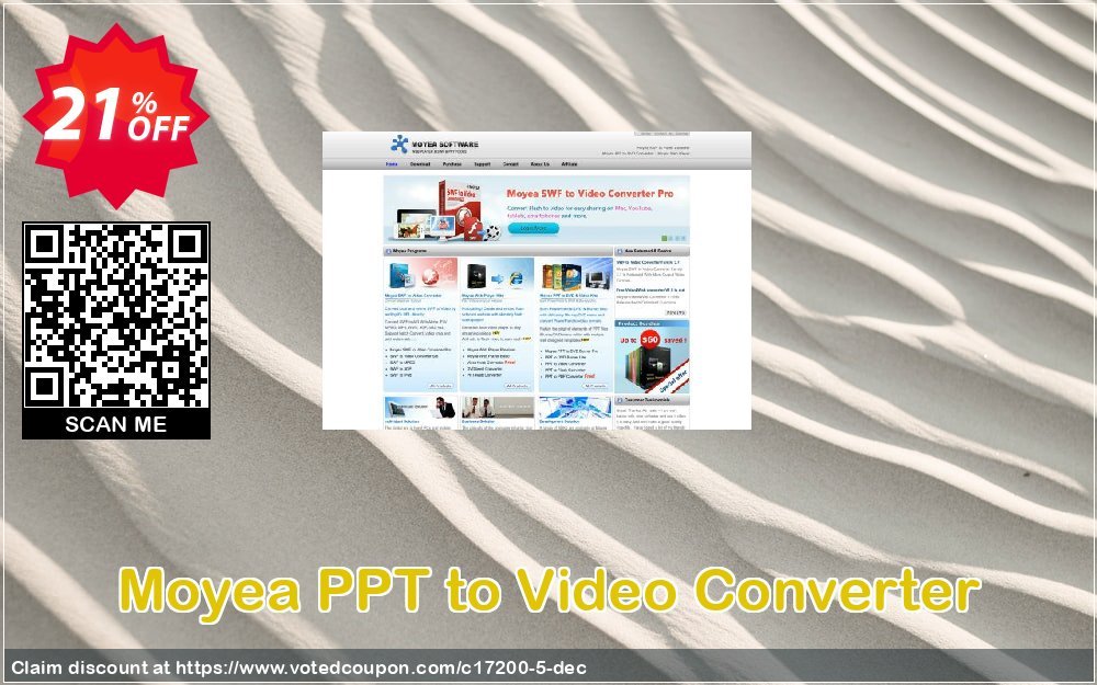 Moyea PPT to Video Converter Coupon, discount Moyea coupon codes (17200). Promotion: Moyea software coupon (17200)