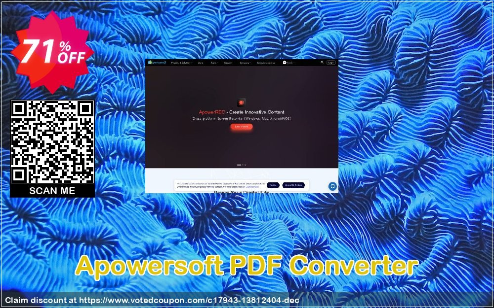 Apowersoft PDF Converter Coupon, discount PDF Converter Personal License (Yearly Subscription) excellent promotions code 2024. Promotion: excellent promotions code of PDF Converter Personal License (Yearly Subscription) 2024