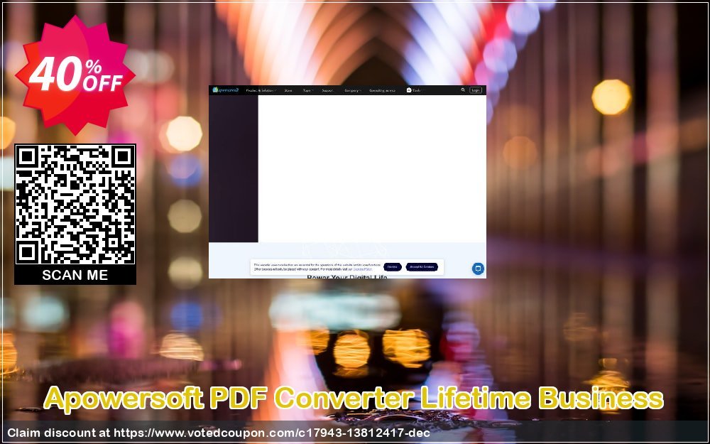 Apowersoft PDF Converter Lifetime Business Coupon, discount PDF Converter Commercial License (Lifetime) amazing promotions code 2024. Promotion: amazing promotions code of PDF Converter Commercial License (Lifetime) 2024
