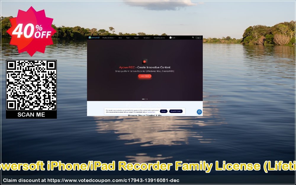 Apowersoft iPhone/iPad Recorder Family Plan, Lifetime  Coupon Code May 2024, 40% OFF - VotedCoupon