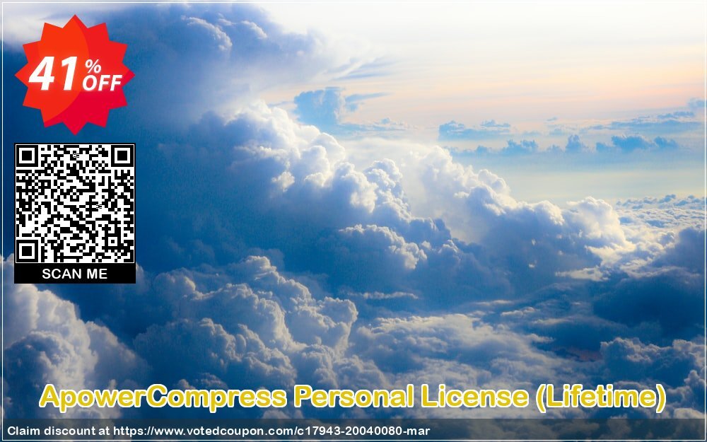 ApowerCompress Personal Plan, Lifetime  Coupon, discount ApowerCompress Personal License (Lifetime Subscription) wonderful sales code 2024. Promotion: wonderful sales code of ApowerCompress Personal License (Lifetime Subscription) 2024