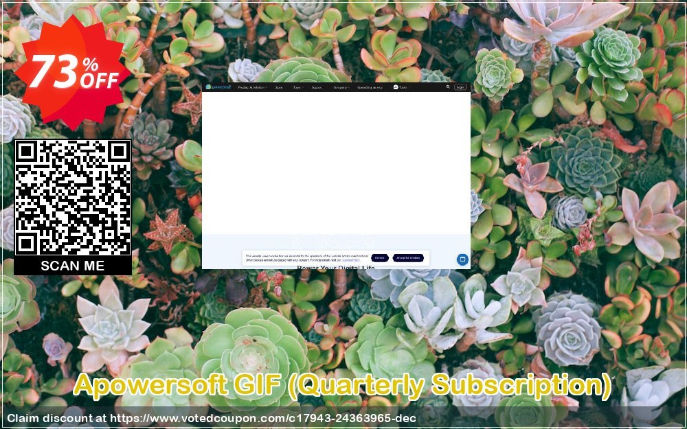 Apowersoft GIF, Quarterly Subscription  Coupon, discount Apowersoft GIF Personal License (Quarterly Subscription) Stirring promo code 2024. Promotion: Stirring promo code of Apowersoft GIF Personal License (Quarterly Subscription) 2024