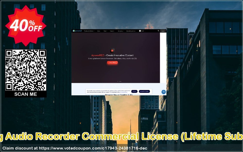 Streaming Audio Recorder Commercial Plan, Lifetime Subscription  Coupon, discount Streaming Audio Recorder Commercial License (Lifetime Subscription) Special sales code 2024. Promotion: Special sales code of Streaming Audio Recorder Commercial License (Lifetime Subscription) 2024