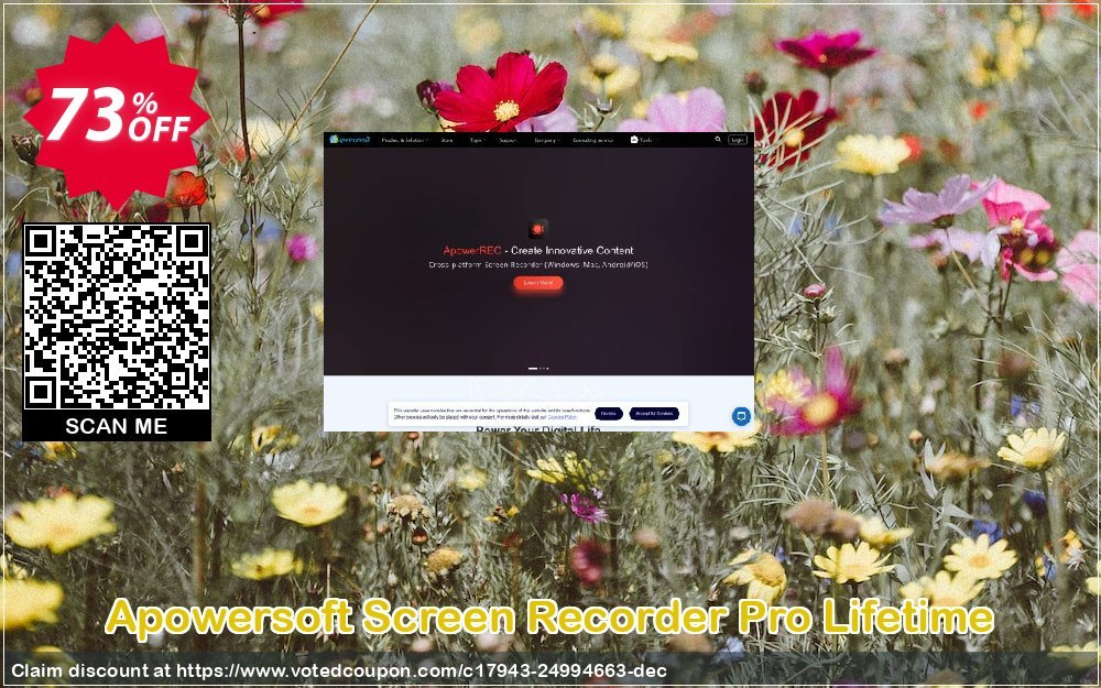 Apowersoft Screen Recorder Pro Lifetime Coupon, discount Apowersoft Screen Recorder Pro Personal License (Lifetime Subscription) Best promotions code 2024. Promotion: Best promotions code of Apowersoft Screen Recorder Pro Personal License (Lifetime Subscription) 2024