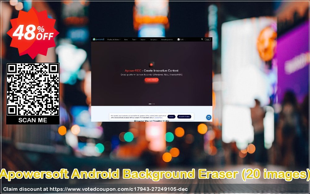 Apowersoft Android Background Eraser, 20 images  Coupon, discount Android Background Eraser Personal License (20 Pages) Wonderful deals code 2024. Promotion: Wonderful deals code of Android Background Eraser Personal License (20 Pages) 2024