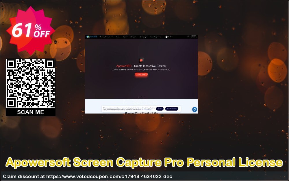 Apowersoft Screen Capture Pro Personal Plan Coupon, discount Apowersoft Screen Capture Pro Personal License Fearsome discount code 2024. Promotion: Fearsome discount code of Apowersoft Screen Capture Pro Personal License 2024