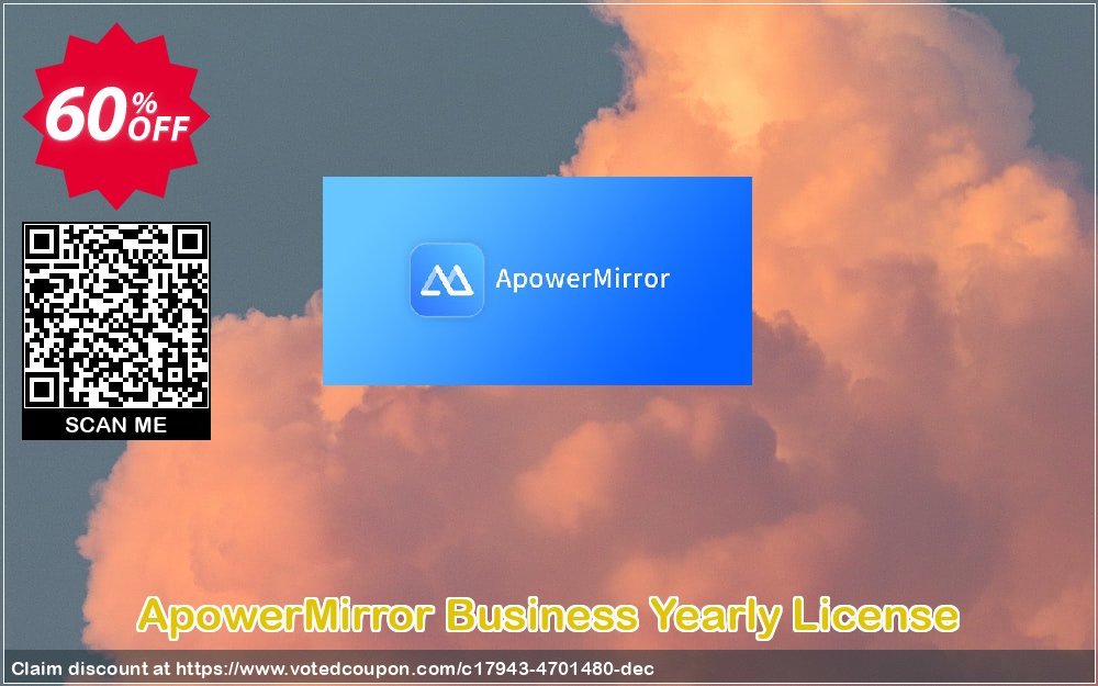 ApowerMirror Business Yearly Plan Coupon, discount ApowerMirror Commercial License (Yearly Subscription) fearsome discount code 2023. Promotion: impressive deals code of ApowerMirror Commercial License (Yearly Subscription) 2023