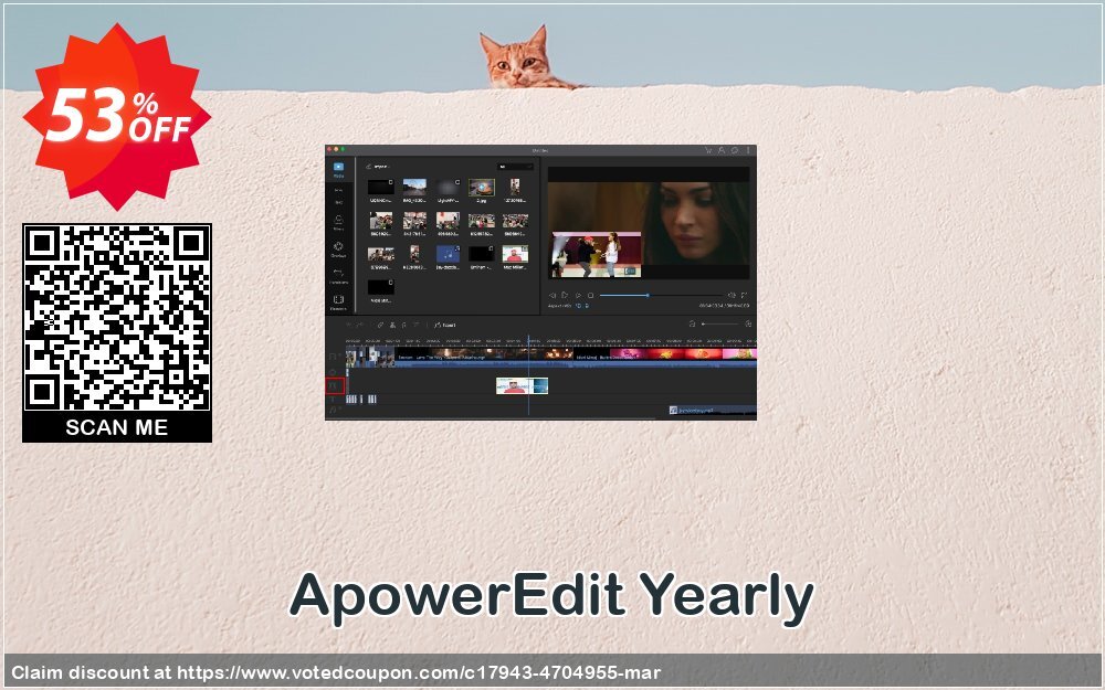 ApowerEdit Yearly Coupon, discount ApowerEdit Personal License (Yearly Subscription) excellent promotions code 2024. Promotion: fearsome promo code of ApowerEdit Personal License (Yearly Subscription) 2024