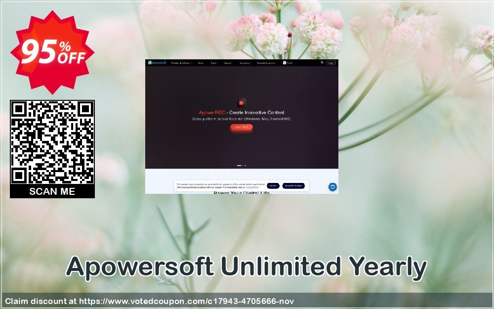 Apowersoft Unlimited Yearly Coupon, discount Apowersoft Unlimited Personal License (Yearly Subscription) formidable offer code 2023. Promotion: impressive deals code of Apowersoft Unlimited Personal License (Yearly Subscription) 2023