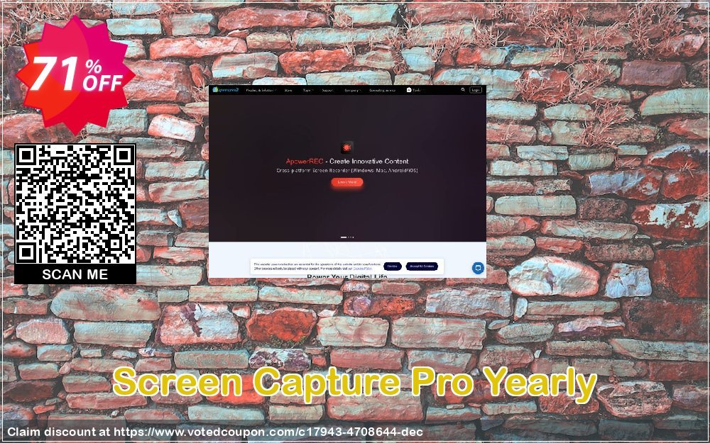 Screen Capture Pro Yearly Coupon, discount Apowersoft Screen Capture Pro Personal License (Yearly Subscription) big discounts code 2024. Promotion: best promo code of Apowersoft Screen Capture Pro Personal License (Yearly Subscription) 2024