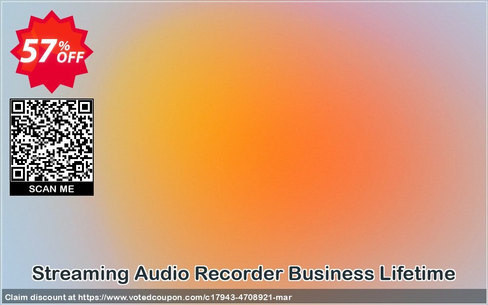 Streaming Audio Recorder Business Lifetime