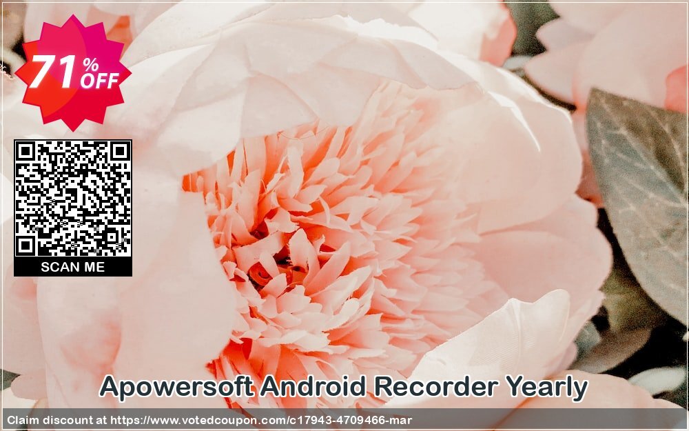 Apowersoft Android Recorder Yearly Coupon, discount Apowersoft Android Recorder Personal License (Yearly Subscription) wondrous deals code 2024. Promotion: marvelous sales code of Apowersoft Android Recorder Personal License (Yearly Subscription) 2024