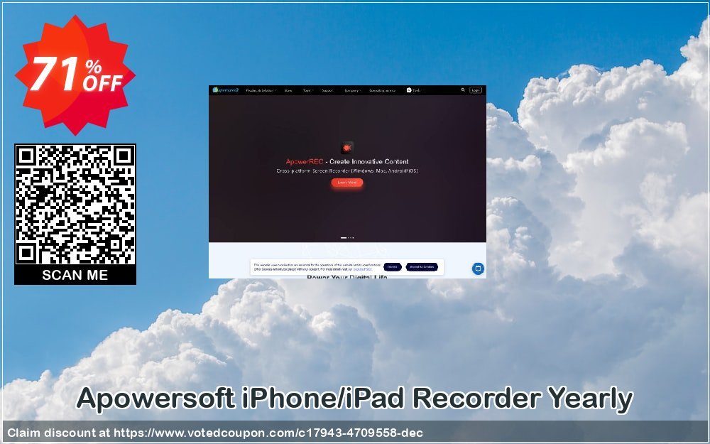 Apowersoft iPhone/iPad Recorder Yearly Coupon, discount Apowersoft iPhone/iPad Recorder Personal License (Yearly Subscription) wondrous offer code 2024. Promotion: marvelous deals code of Apowersoft iPhone/iPad Recorder Personal License (Yearly Subscription) 2024