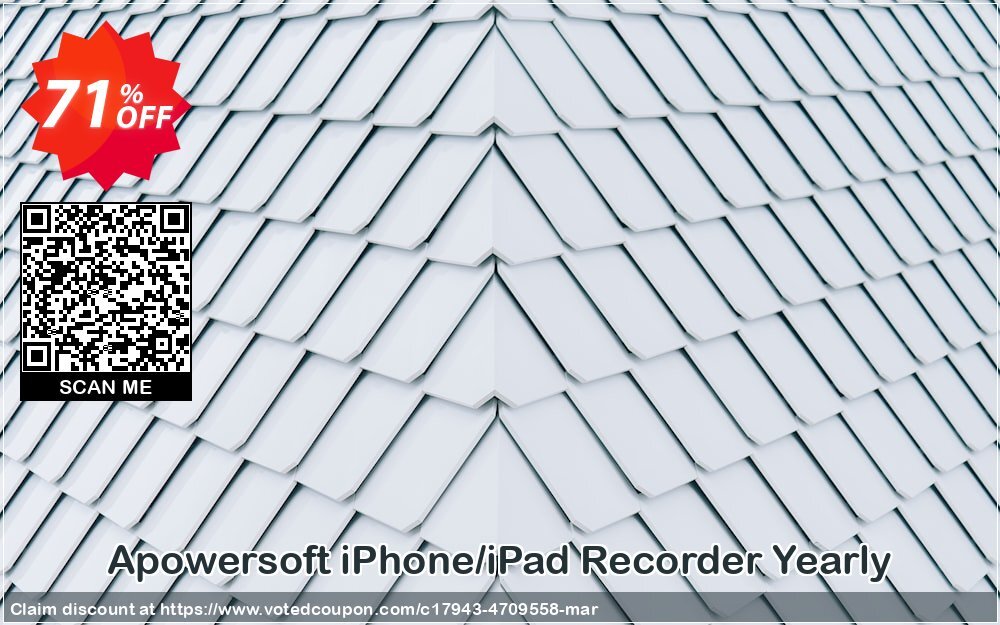 Apowersoft iPhone/iPad Recorder Yearly Coupon Code Apr 2024, 71% OFF - VotedCoupon