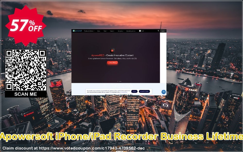 Apowersoft iPhone/iPad Recorder Business Lifetime Coupon, discount Apowersoft iPhone/iPad Recorder Commercial License (Lifetime Subscription) super promotions code 2024. Promotion: amazing discounts code of Apowersoft iPhone/iPad Recorder Commercial License (Lifetime Subscription) 2024