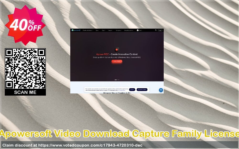 Apowersoft Video Download Capture Family Plan Coupon Code Apr 2024, 40% OFF - VotedCoupon