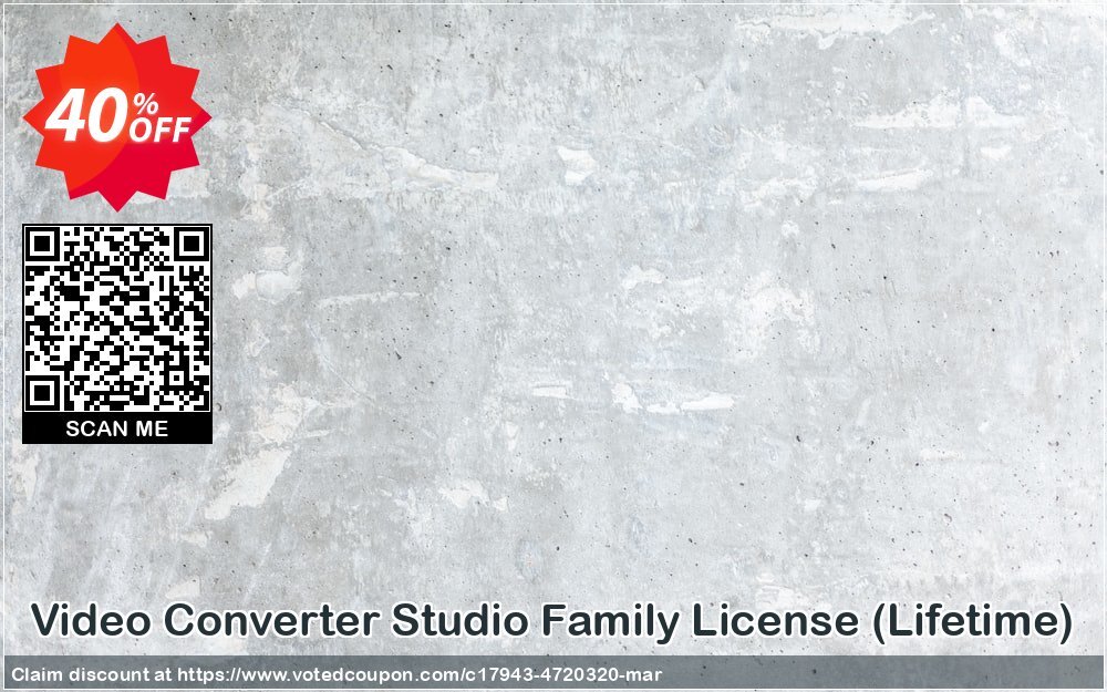 Video Converter Studio Family Plan, Lifetime  Coupon Code Apr 2024, 40% OFF - VotedCoupon