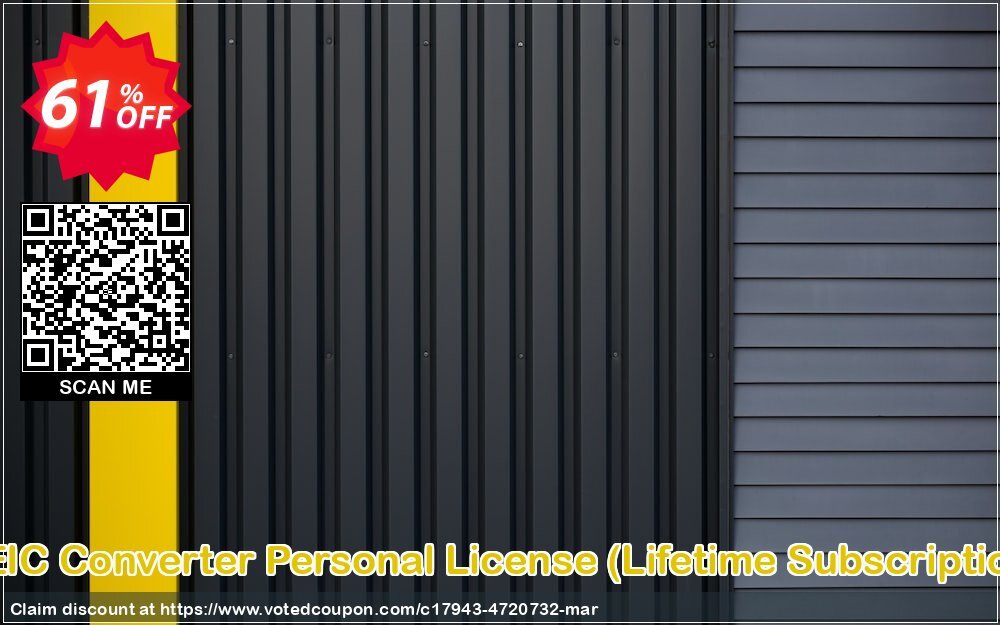 HEIC Converter Personal Plan, Lifetime Subscription Coupon, discount HEIC Converter Personal License (Lifetime Subscription) fearsome promo code 2025. Promotion: fearsome promo code of HEIC Converter Personal License (Lifetime Subscription) 2024