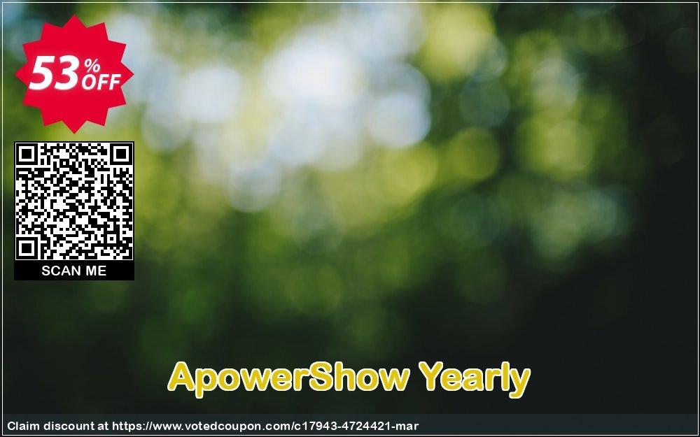 ApowerShow Yearly voted-on promotion codes