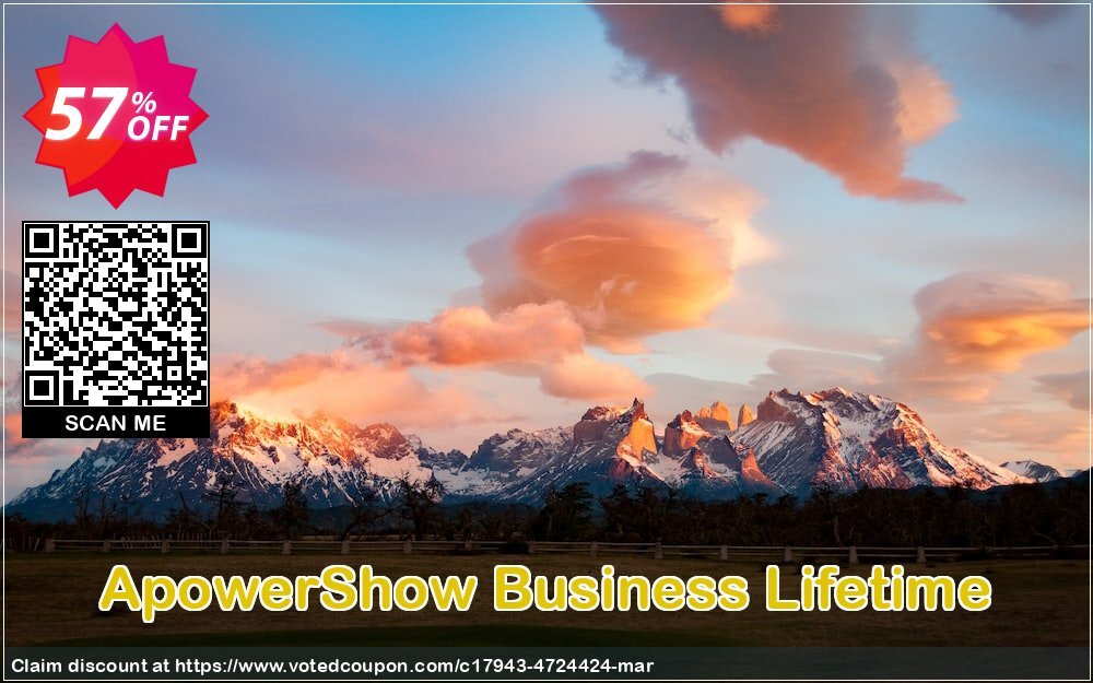 ApowerShow Business Lifetime Coupon, discount ApowerShow Commercial License (Lifetime Subscription) special sales code 2024. Promotion: hottest promotions code of ApowerShow Commercial License (Lifetime Subscription) 2024