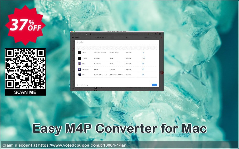 Easy M4P Converter for MAC Coupon, discount Audio Converter Pro, M4P Converter, M4P to MP3 coupon (18081. Promotion: Easy M4P Converter for MAC discount (18081) Regnow: IVS-PAWG-PDII