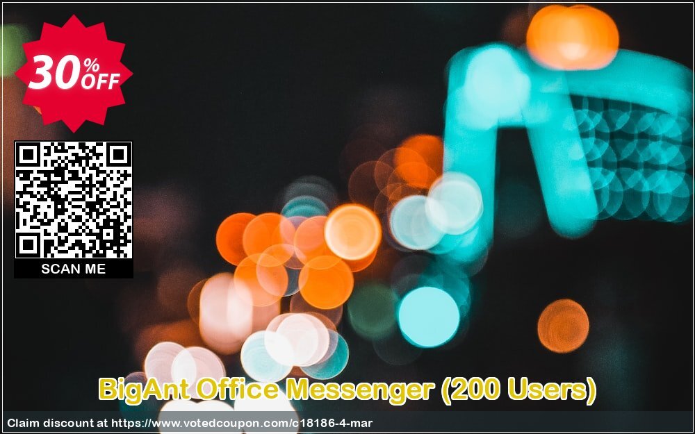 BigAnt Office Messenger, 200 Users Coupon, discount up to 20 user license. Promotion:
