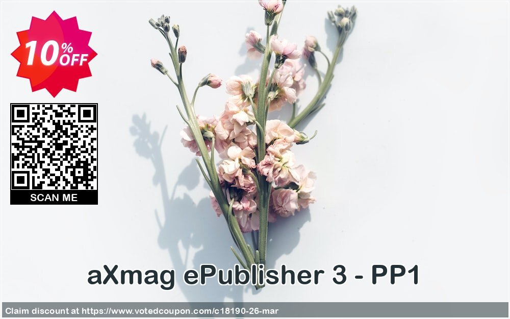 aXmag ePublisher 3 - PP1 Coupon, discount 10% AXPDF Software LLC (18190). Promotion: Promo codes from AXPDF Software