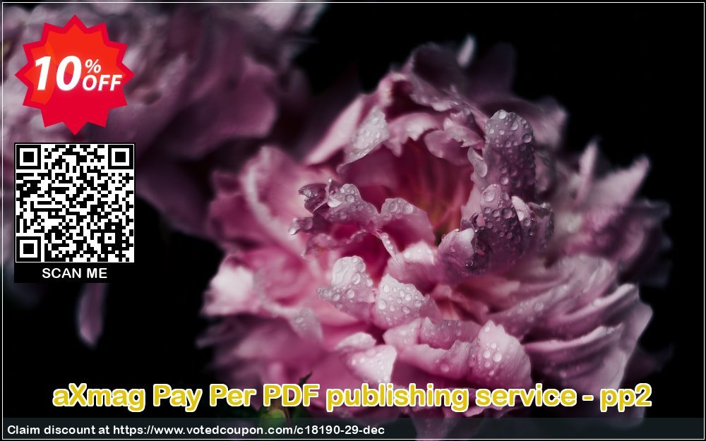 aXmag Pay Per PDF publishing service - pp2 Coupon, discount 10% AXPDF Software LLC (18190). Promotion: Promo codes from AXPDF Software