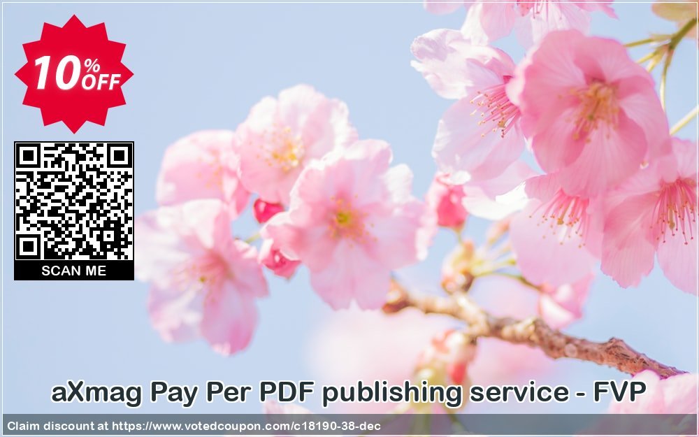aXmag Pay Per PDF publishing service - FVP Coupon, discount 10% AXPDF Software LLC (18190). Promotion: Promo codes from AXPDF Software