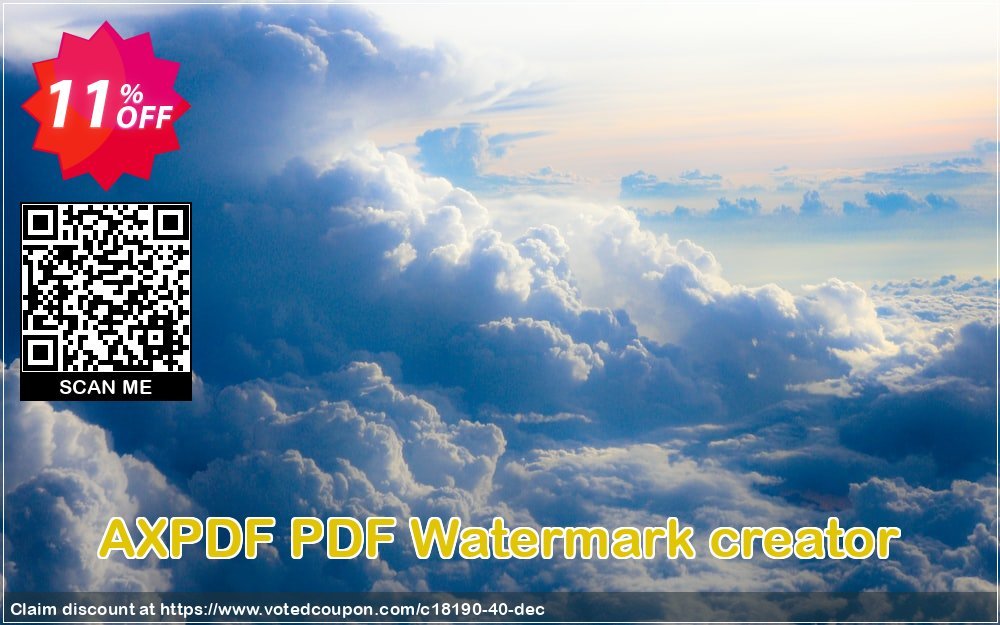 AXPDF PDF Watermark creator Coupon, discount 10% AXPDF Software LLC (18190). Promotion: Promo codes from AXPDF Software