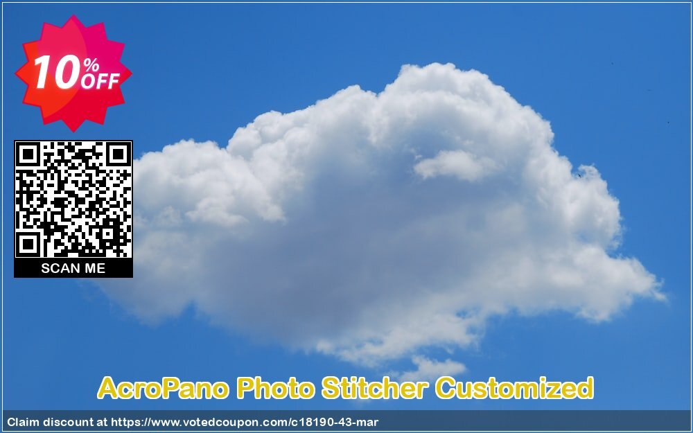 AcroPano Photo Stitcher Customized Coupon, discount 10% AXPDF Software LLC (18190). Promotion: Promo codes from AXPDF Software