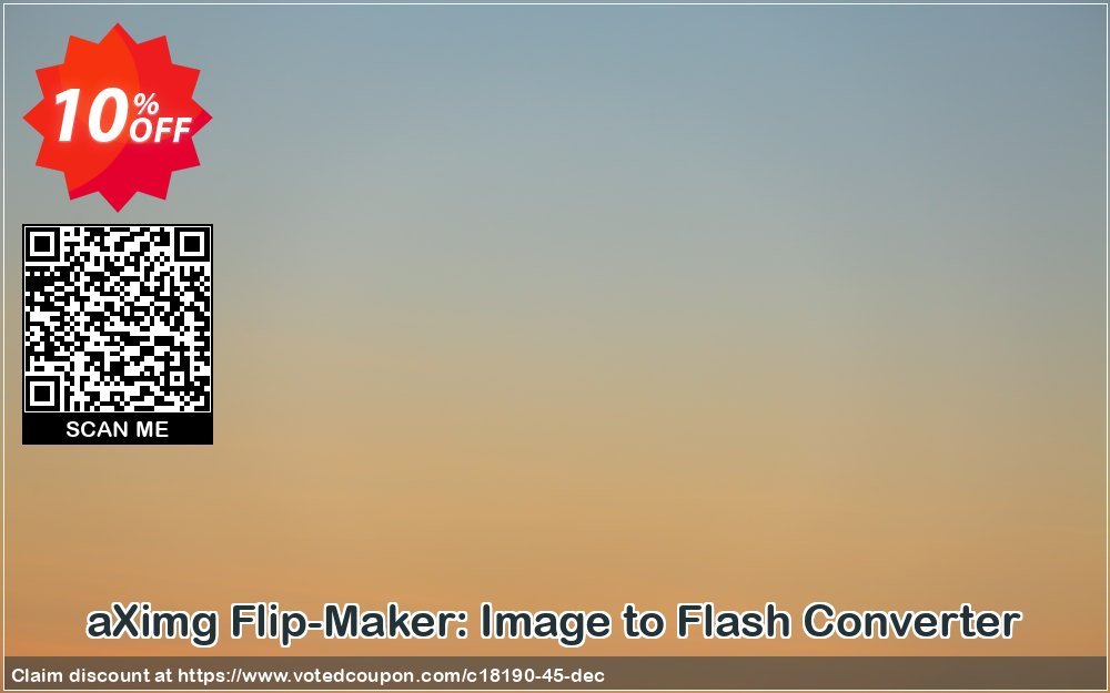 aXimg Flip-Maker: Image to Flash Converter Coupon, discount 10% AXPDF Software LLC (18190). Promotion: Promo codes from AXPDF Software