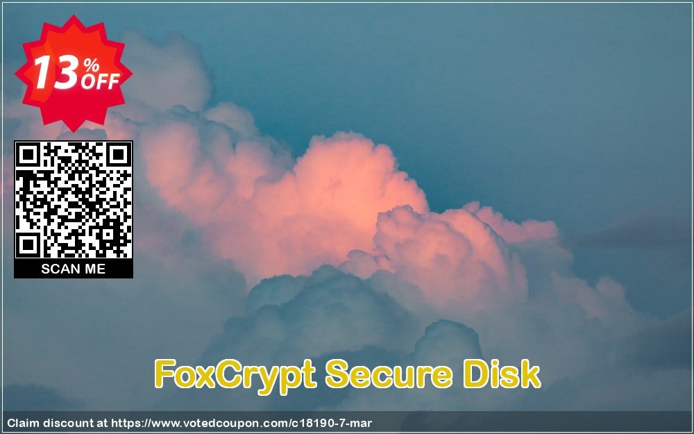 FoxCrypt Secure Disk Coupon, discount 10% AXPDF Software LLC (18190). Promotion: Promo codes from AXPDF Software