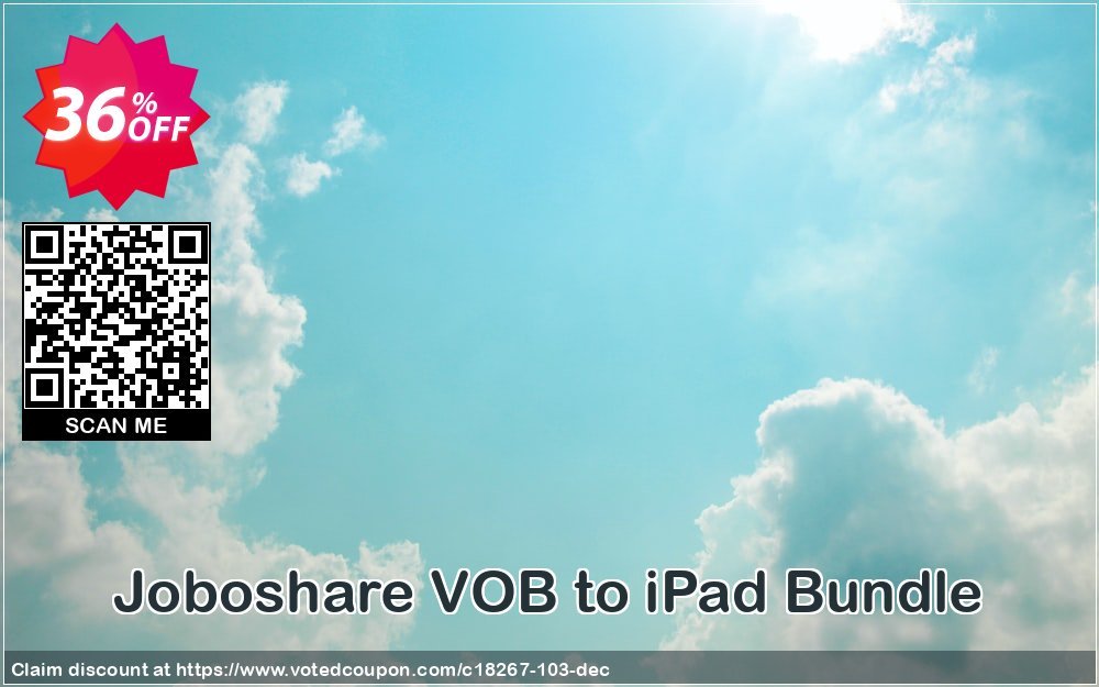 Joboshare VOB to iPad Bundle Coupon, discount Joboshare coupon discount (18267). Promotion: discount coupon for all